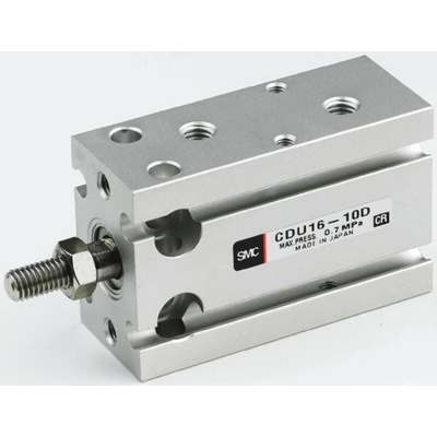 SMC Pneumatic Piston Rod Cylinder - 10mm Bore, 10mm Stroke, CUK Series, Double Acting