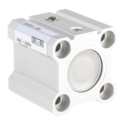 SMC Pneumatic Compact Cylinder - 16mm Bore, 10mm Stroke, CQ2 Series, Single Acting