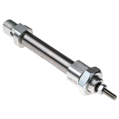 SMC Pneumatic Piston Rod Cylinder - 10mm Bore, 25mm Stroke, C85 Series, Double Acting