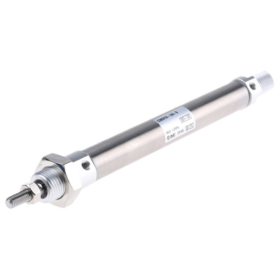 SMC Pneumatic Piston Rod Cylinder - 16mm Bore, 100mm Stroke, C85 Series, Double Acting