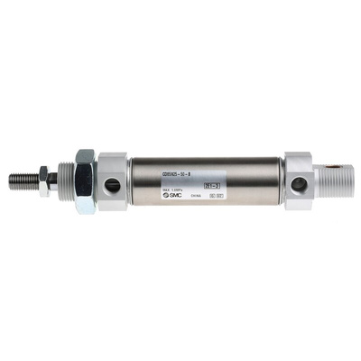 SMC Pneumatic Piston Rod Cylinder - 25mm Bore, 50mm Stroke, C85 Series, Double Acting