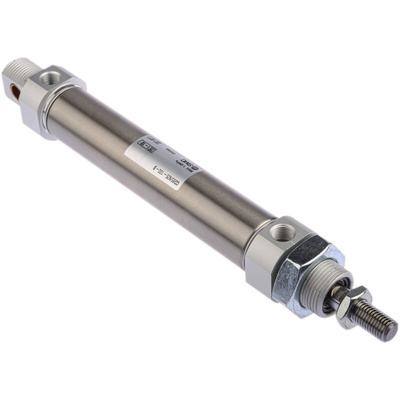 SMC Pneumatic Piston Rod Cylinder - 25mm Bore, 100mm Stroke, C85 Series, Double Acting