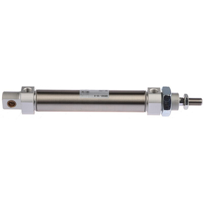 SMC Pneumatic Piston Rod Cylinder - 25mm Bore, 100mm Stroke, C85 Series, Double Acting