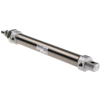 SMC Pneumatic Piston Rod Cylinder - 25mm Bore, 160mm Stroke, C85 Series, Double Acting