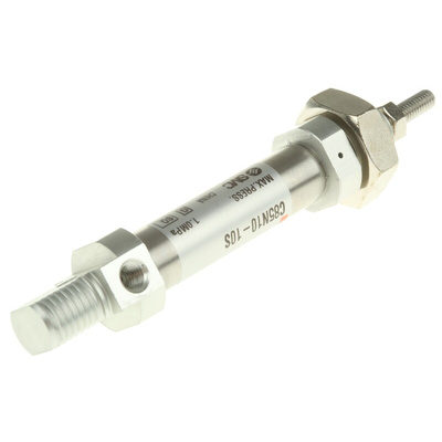 SMC Pneumatic Piston Rod Cylinder - 10mm Bore, 10mm Stroke, C85 Series, Single Acting