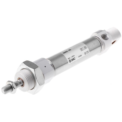 SMC Pneumatic Piston Rod Cylinder - 20mm Bore, 50mm Stroke, C85 Series, Single Acting