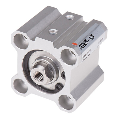 SMC Pneumatic Compact Cylinder - 25mm Bore, 10mm Stroke, CQ2 Series, Double Acting