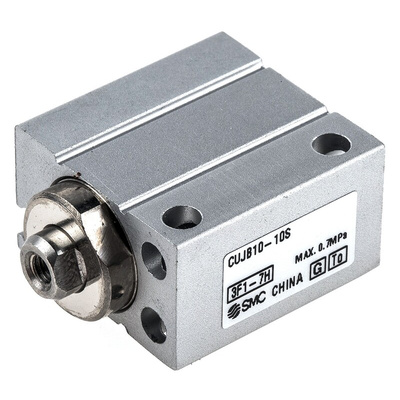 SMC Pneumatic Piston Rod Cylinder - 10mm Bore, 10mm Stroke, CUJ Series, Single Acting