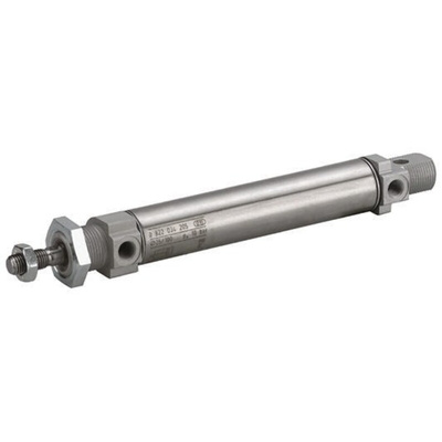 EMERSON – AVENTICS Pneumatic Piston Rod Cylinder - 25mm Bore, 25mm Stroke, MNI Series, Double Acting
