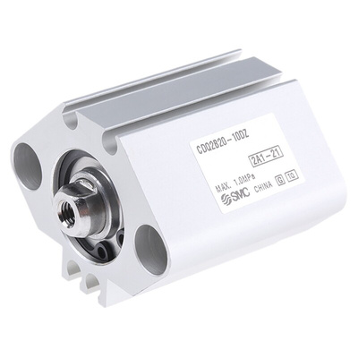 SMC Pneumatic Compact Cylinder - 20mm Bore, 10mm Stroke, CQ2 Series, Double Acting