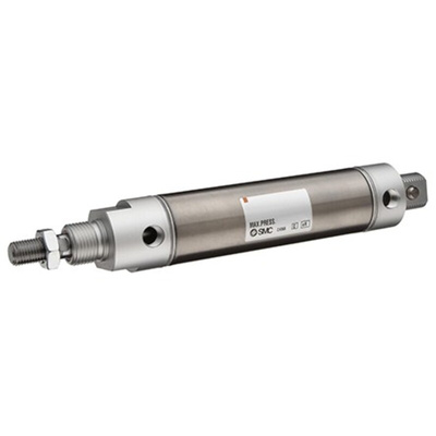 SMC Pneumatic Piston Rod Cylinder - 3/4in Bore, 12.7mm Stroke, NCM Series, Single Acting