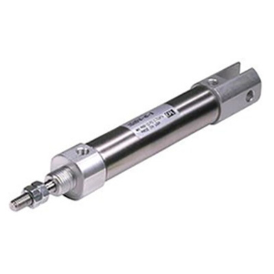 SMC Pneumatic Piston Rod Cylinder - 16mm Bore, 15mm Stroke, CJ2 Series, Double Acting