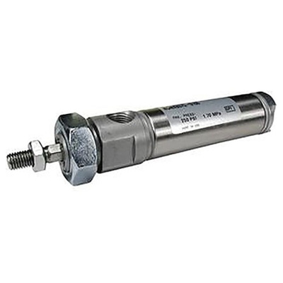SMC Pneumatic Piston Rod Cylinder - 19.05mm Bore, 101.6mm Stroke, Single Acting