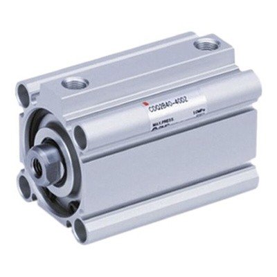SMC Pneumatic Compact Cylinder - 25mm Bore, 15mm Stroke, Double Acting