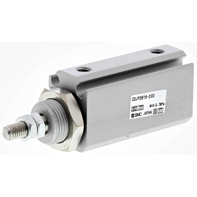 SMC Pneumatic Piston Rod Cylinder - 16mm Bore, 20mm Stroke, CJP2 Series, Double Acting