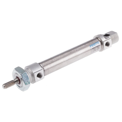 Festo Pneumatic Cylinder - 19211, 20mm Bore, 80mm Stroke, DSNU Series, Double Acting