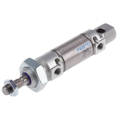 Festo Pneumatic Cylinder - 1908312, 25mm Bore, 10mm Stroke, DSNU Series, Double Acting