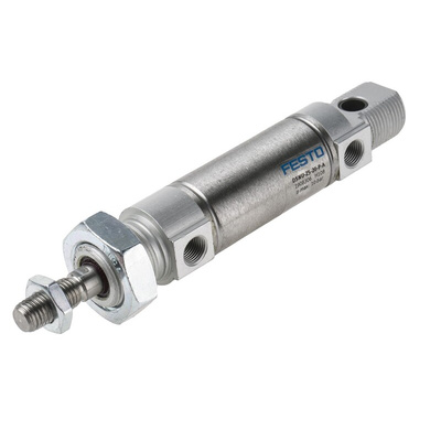 Festo Pneumatic Cylinder - 1908306, 25mm Bore, 20mm Stroke, DSNU Series, Double Acting