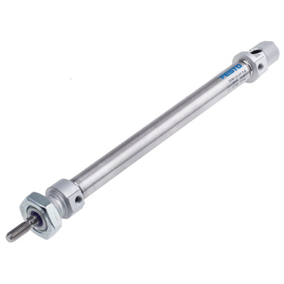 Festo Pneumatic Cylinder - 19195, 12mm Bore, 125mm Stroke, DSNU Series, Double Acting
