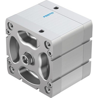 Festo Pneumatic Compact Cylinder - ADN-100-30, 100mm Bore, 30mm Stroke, ADN Series, Double Acting