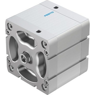 Festo Pneumatic Compact Cylinder - ADN-100-40, 100mm Bore, 40mm Stroke, ADN Series, Double Acting