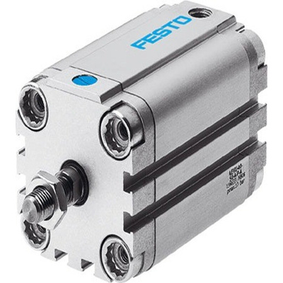 Festo Pneumatic Compact Cylinder - AEVU-100-10, 100mm Bore, 10mm Stroke, AEVU Series, Single Acting