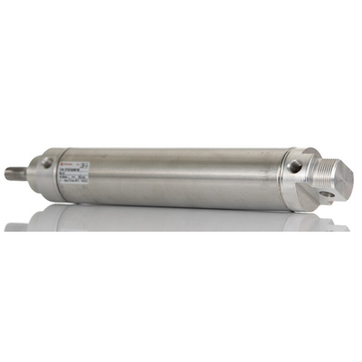 Norgren Pneumatic Piston Rod Cylinder - 40mm Bore, 160mm Stroke, RT/57210/M/25 Series, Double Acting