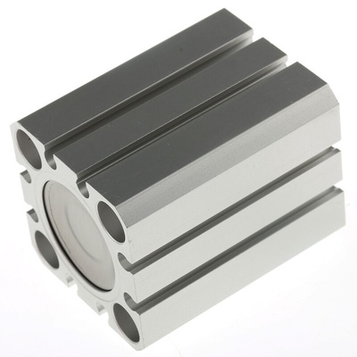 SMC Pneumatic Compact Cylinder - 25mm Bore, 20mm Stroke, CQS Series, Double Acting