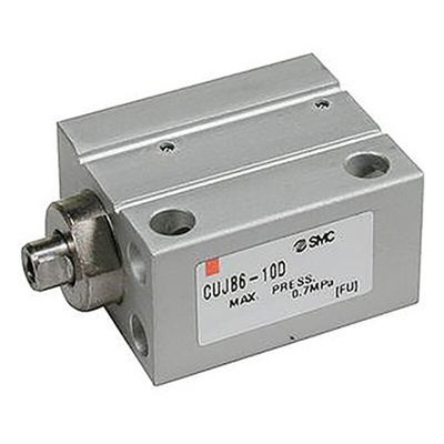 SMC Pneumatic Piston Rod Cylinder - 8mm Bore, 15mm Stroke, CUJ Series, Double Acting