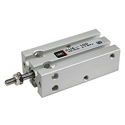 SMC Pneumatic Piston Rod Cylinder - 16mm Bore, 5mm Stroke, CU Series, Double Acting