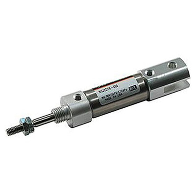SMC Pneumatic Piston Rod Cylinder - 16mm Bore, 25.4mm Stroke, NCJ2B16 Series, Double Acting