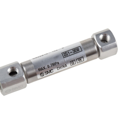 SMC Pneumatic Piston Rod Cylinder - 10mm Bore, 15mm Stroke, Double Acting