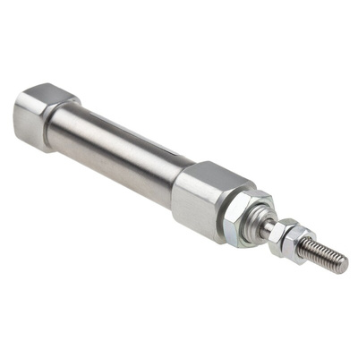 SMC Pneumatic Piston Rod Cylinder - 10mm Bore, 15mm Stroke, Double Acting