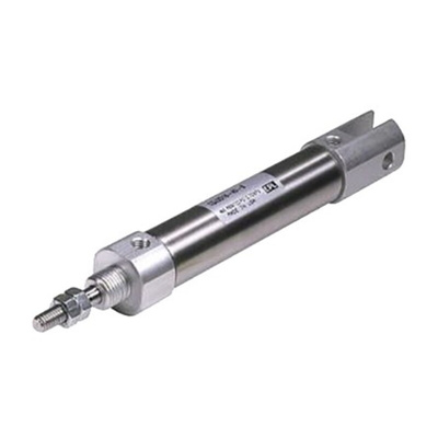 SMC Pneumatic Piston Rod Cylinder - 16mm Bore, 15mm Stroke, Double Acting