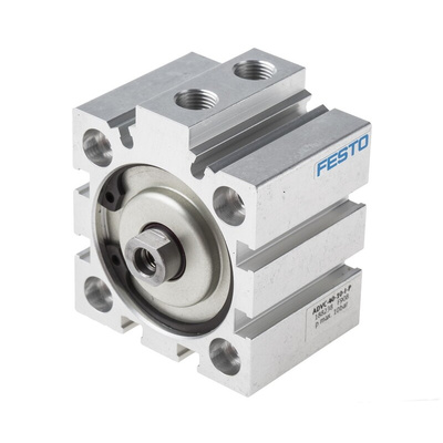 Festo Pneumatic Cylinder - 188238, 40mm Bore, 10mm Stroke, ADVC Series, Double Acting