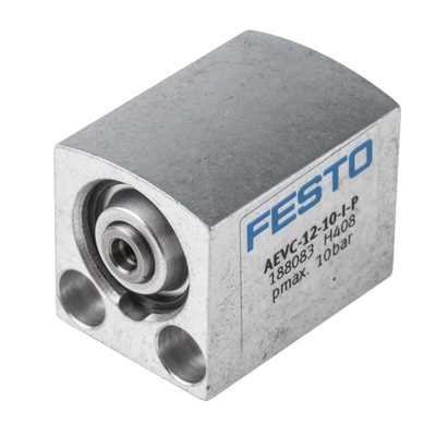 Festo Pneumatic Cylinder - 188083, 12mm Bore, 10mm Stroke, AEVC Series, Single Acting