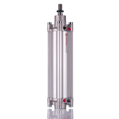 Norgren Pneumatic Piston Rod Cylinder - PRA/802063/M/200, 63mm Bore, 200mm Stroke, PRA/802000/M Series, Double Acting