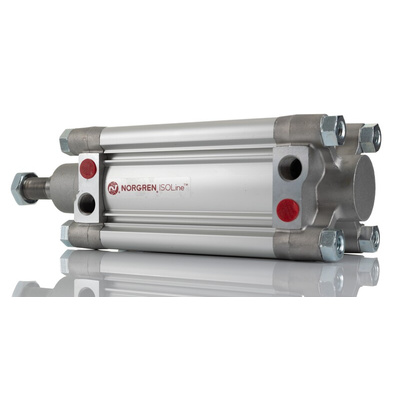 Norgren Pneumatic Piston Rod Cylinder - 80mm Bore, 100mm Stroke, PRA/802000/M Series, Double Acting