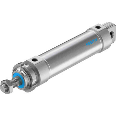 Festo Pneumatic Piston Rod Cylinder - 196005, 50mm Bore, 125mm Stroke, DSNU Series, Double Acting