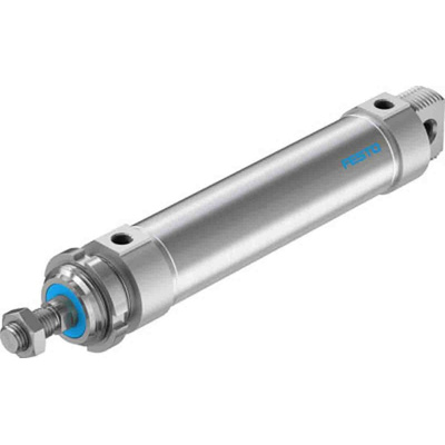 Festo Pneumatic Piston Rod Cylinder - 196006, 50mm Bore, 160mm Stroke, DSNU Series, Double Acting