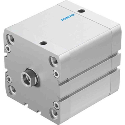 Festo Pneumatic Compact Cylinder - 572724, 80mm Bore, 50mm Stroke, ADN Series, Double Acting