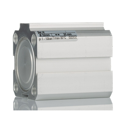 Norgren Pneumatic Compact Cylinder - 32mm Bore, 25mm Stroke, RM/92000/M Series, Double Acting