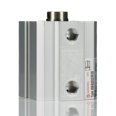 Norgren Pneumatic Compact Cylinder - 32mm Bore, 25mm Stroke, RM/92000/M Series, Double Acting