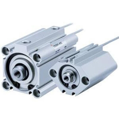 SMC Pneumatic Cylinder - 32mm Bore, 100mm Stroke, CQ2 Series, Double Acting