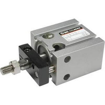 SMC Pneumatic Cylinder - 20mm Bore, 5mm Stroke, CDU Series, Single Acting