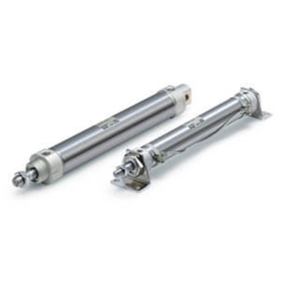 SMC Pneumatic Cylinder - 32mm Bore, 10mm Stroke, CM2 Series, Double Acting