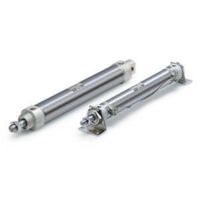 SMC Pneumatic Piston Rod Cylinder - 30mm Bore, 32mm Stroke, CM2-Z Series, Double Acting
