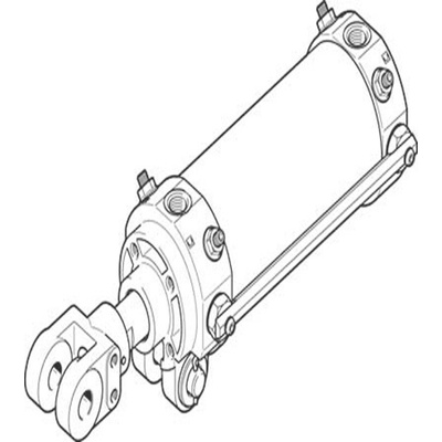 Festo Pneumatic Piston Rod Cylinder - 565747, 63mm Bore, 75mm Stroke, DW Series, Double Acting