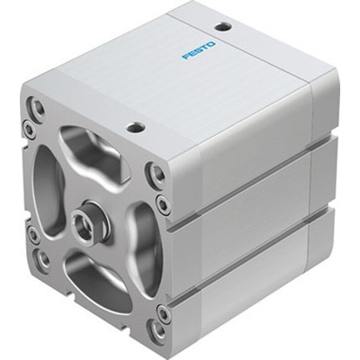 Festo Pneumatic Compact Cylinder - ADN-100-60, 100mm Bore, 60mm Stroke, ADN Series, Double Acting