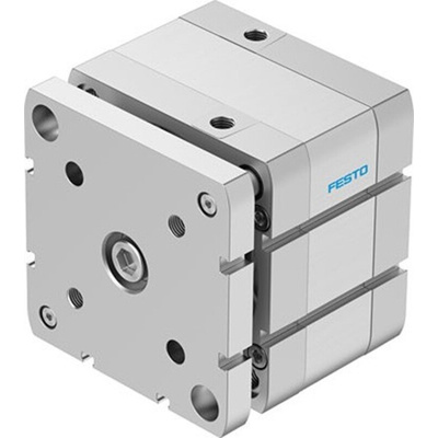 Festo Pneumatic Compact Cylinder - ADNGF-100-15, 100mm Bore, 15mm Stroke, ADNGF Series, Double Acting